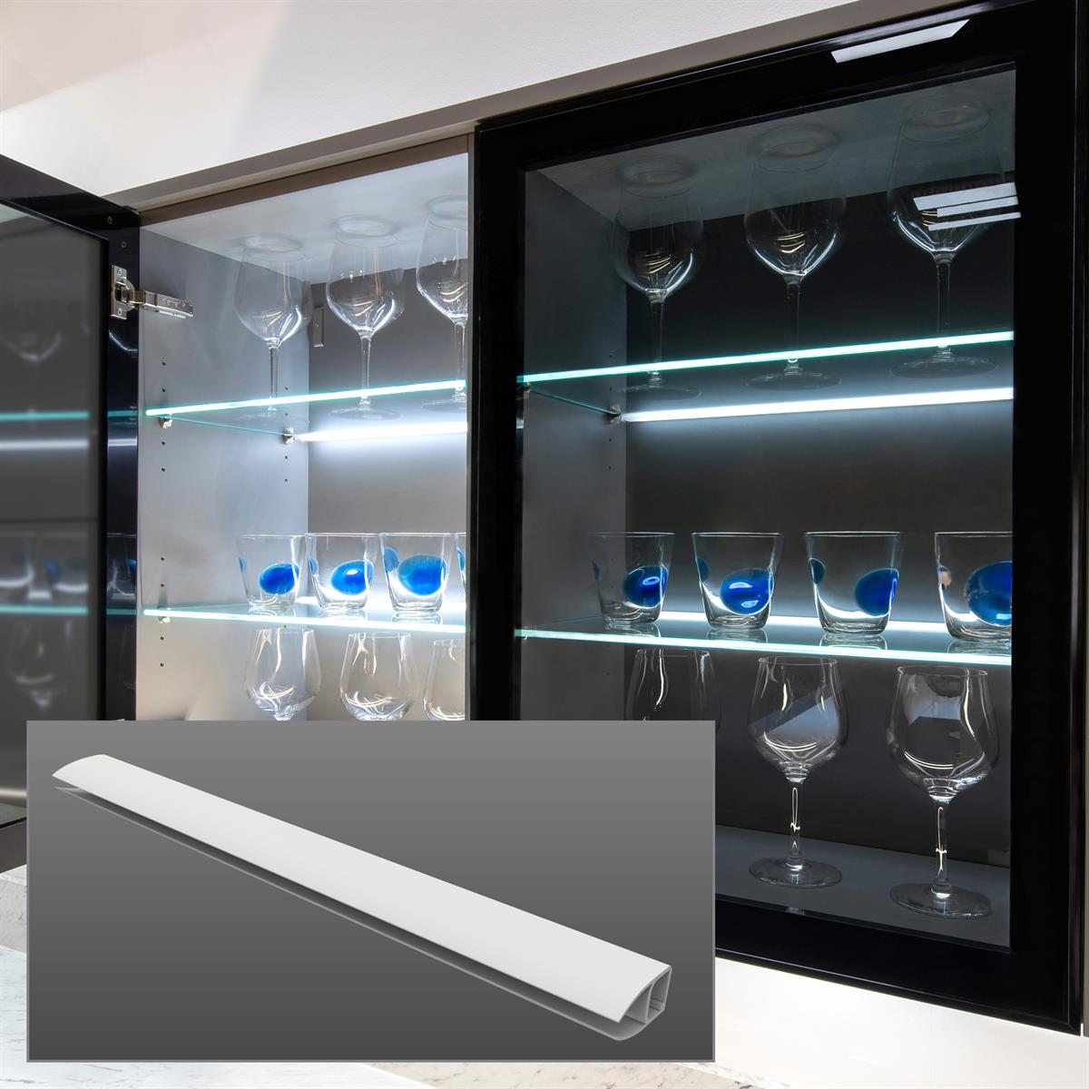 Sensio Glow Glass Shelf Edge Profile